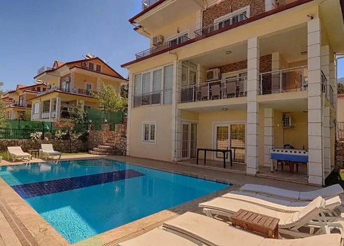 Detached With Private Pool In Oeluedeniz, 别墅 费特希耶